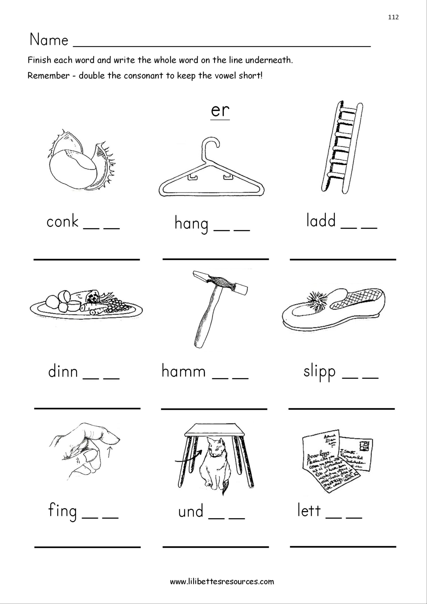 Er Phonics Worksheets SOUND IT OUT PHONICS
