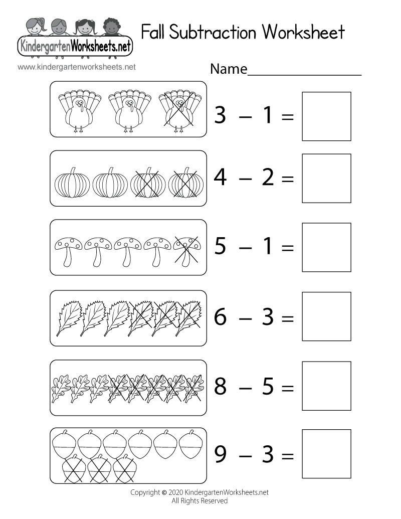 Fall Subtraction Within 10 Worksheet Free Printable Digital PDF Fall Subtraction Within 10 Worksheet Free Printable Digital PDF