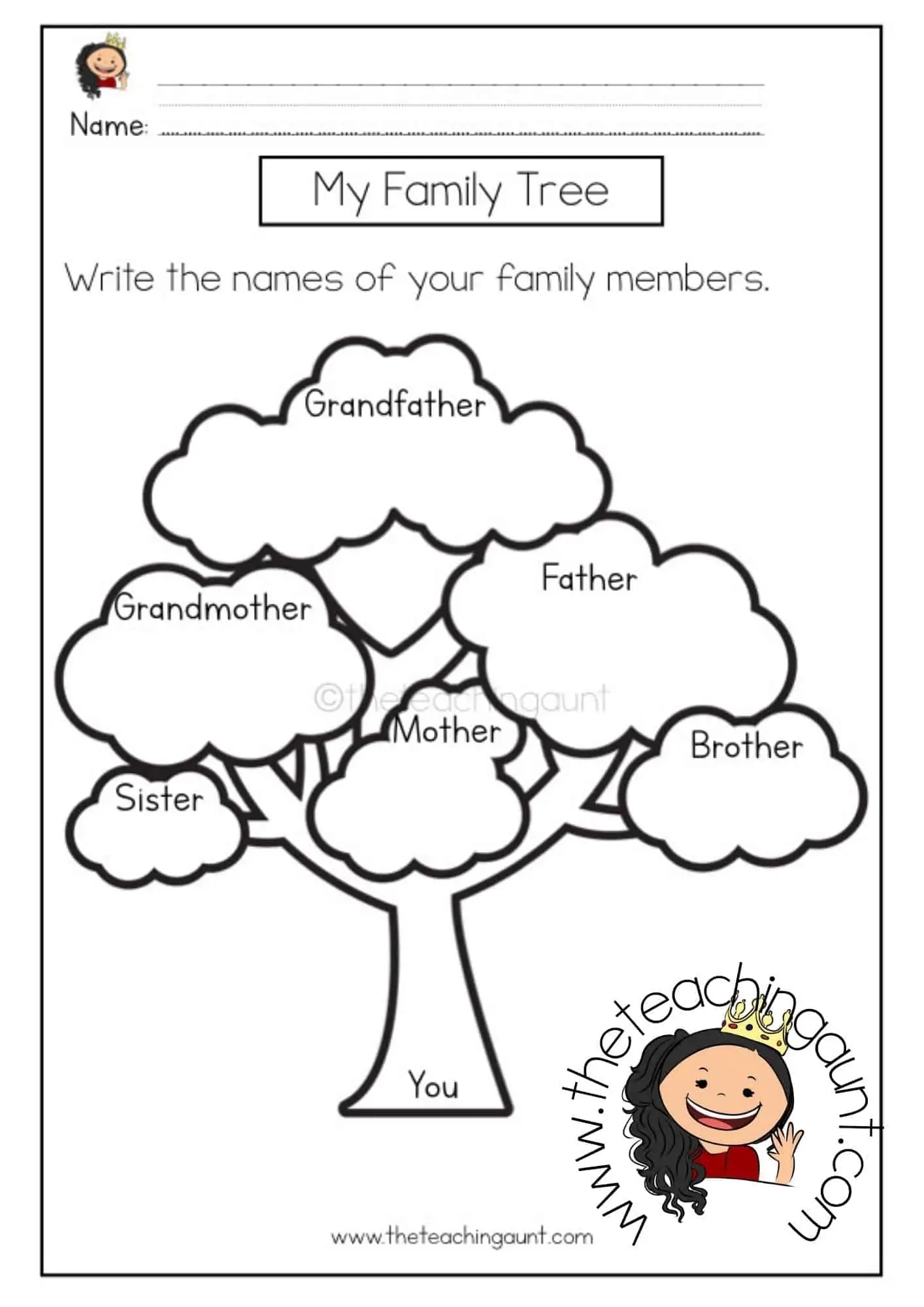 preschool tree worksheets