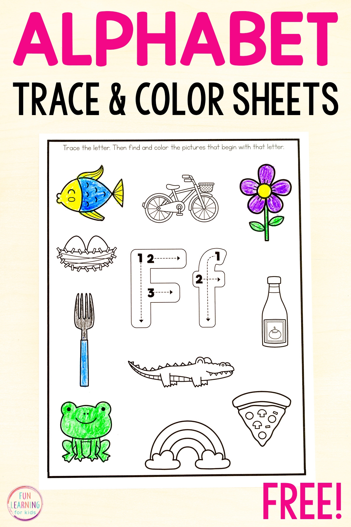 Find And Color The Beginning Letter Sound Alphabet Worksheets