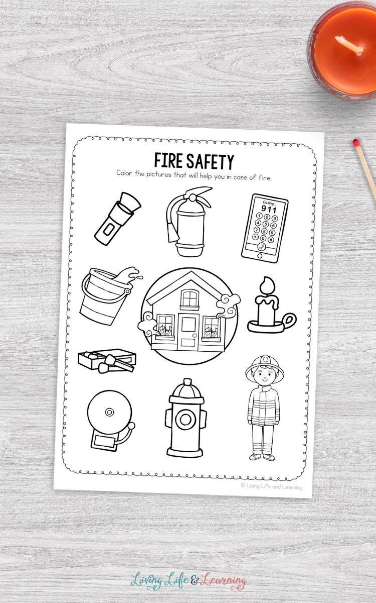Fire Hazards In The Home Worksheets Teaching Kids About Safety