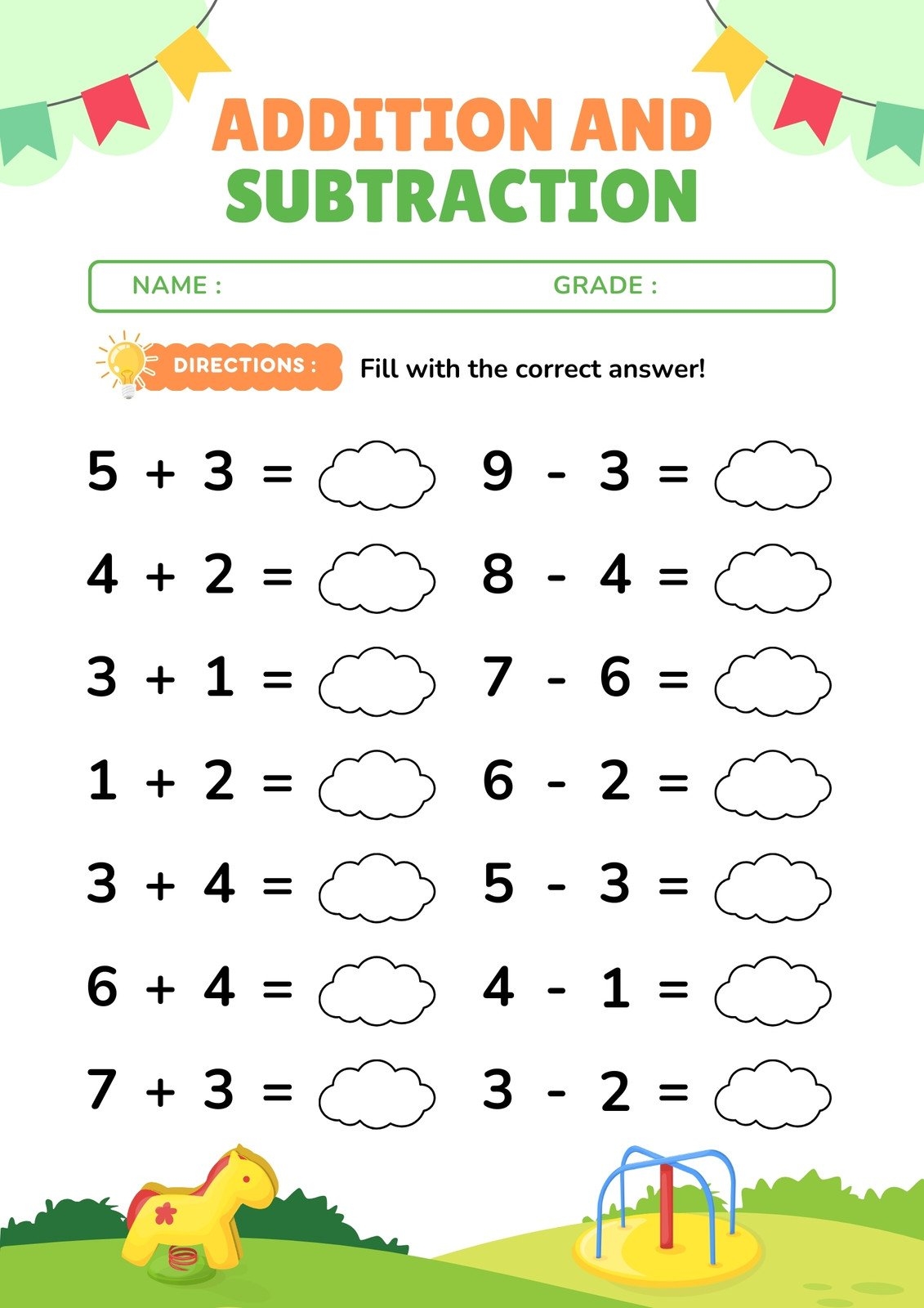 grade 1 maths worksheets