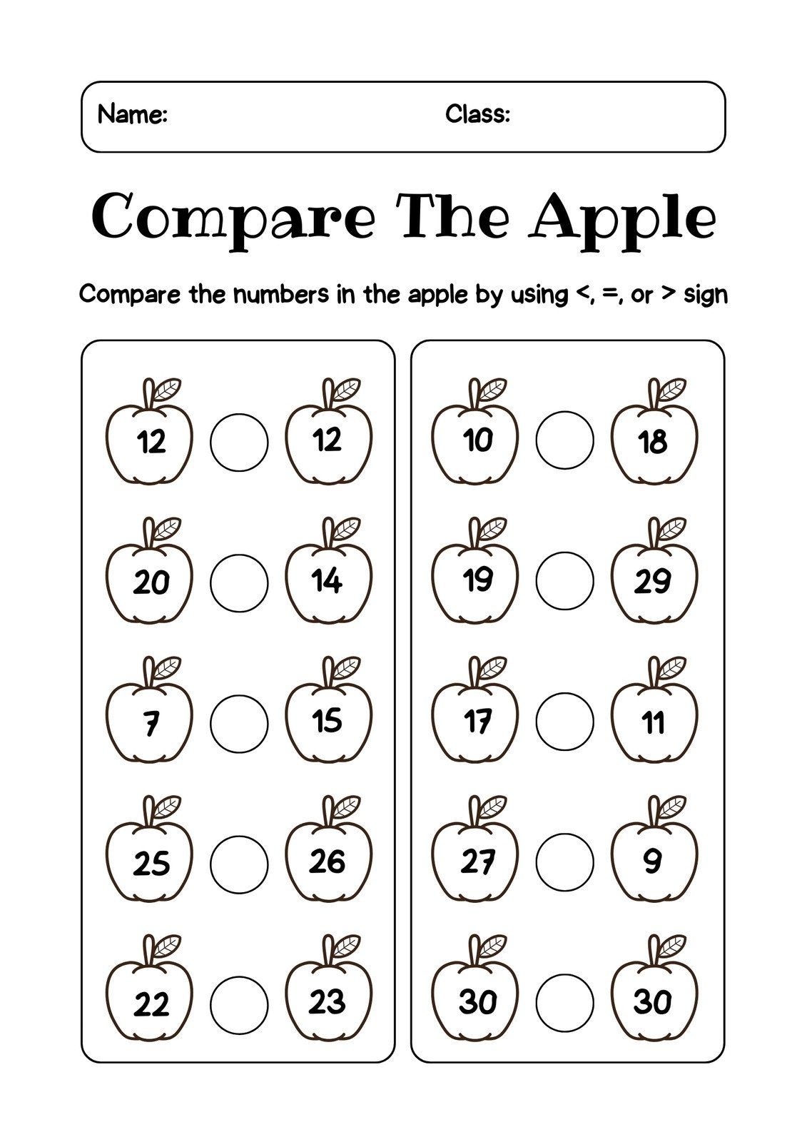 printable math worksheets for 1st grade