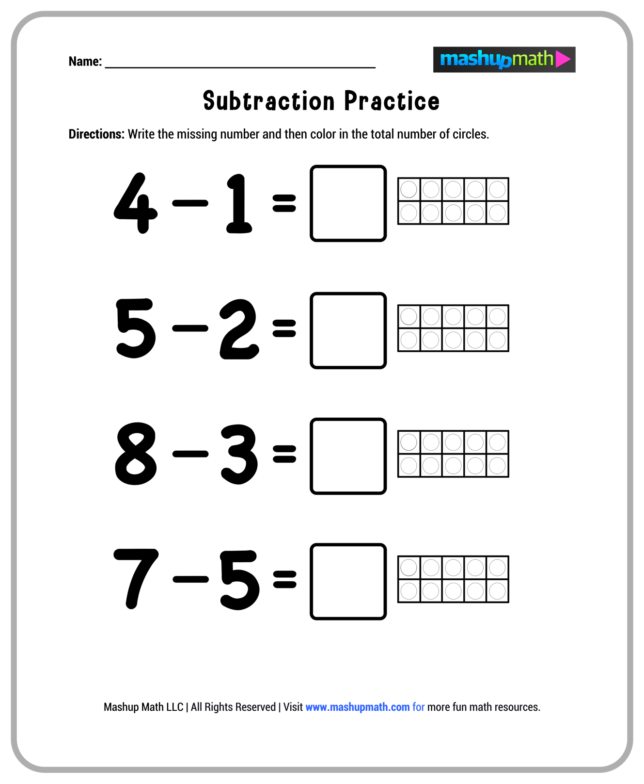 1st math worksheets