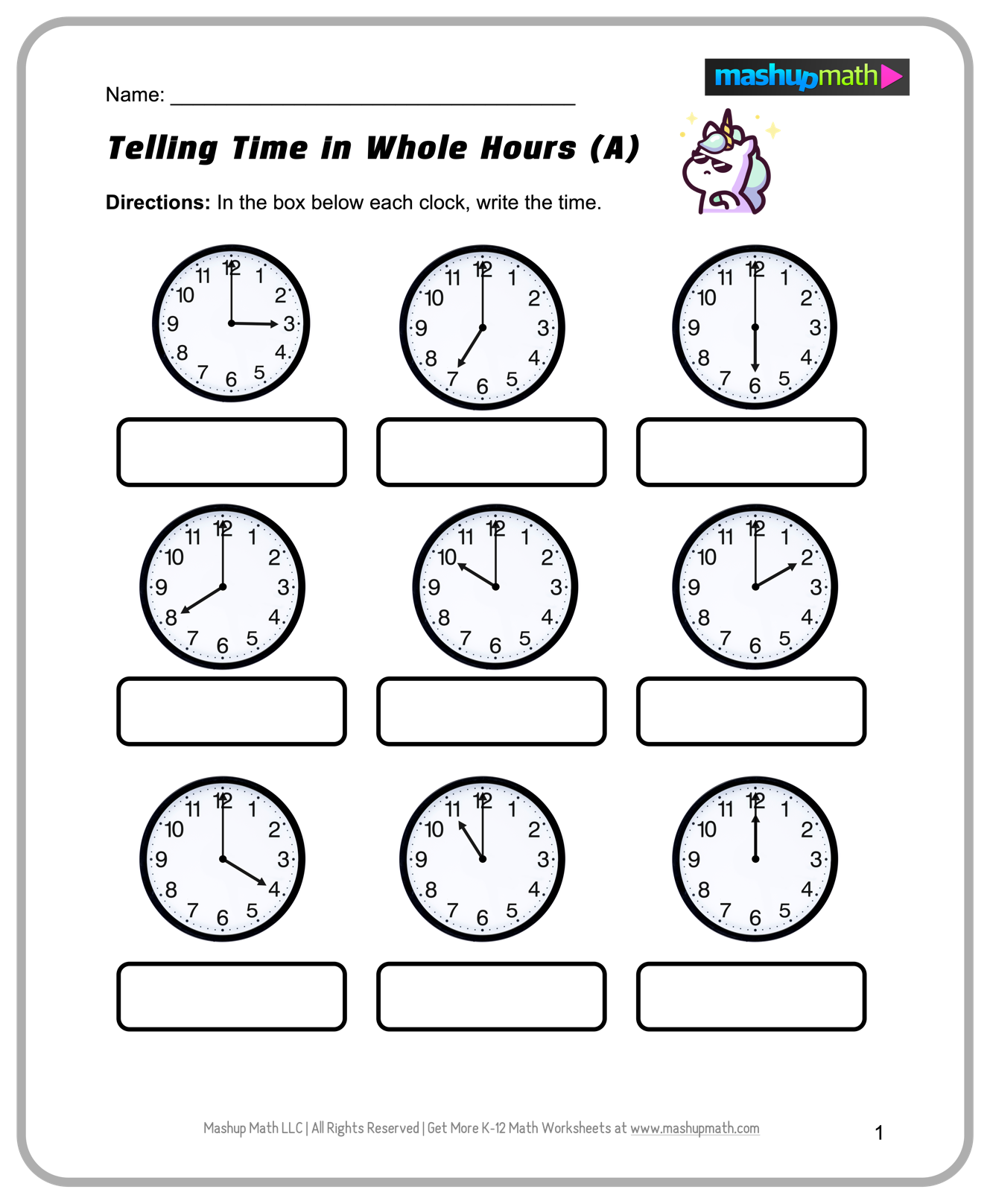 Free 2nd Grade Math Worksheets Printable W Answers Mashup Math