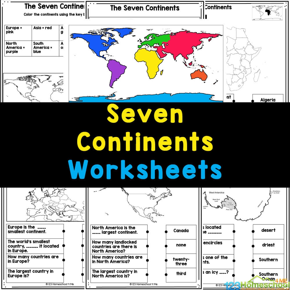 printable continents and oceans worksheet pdf