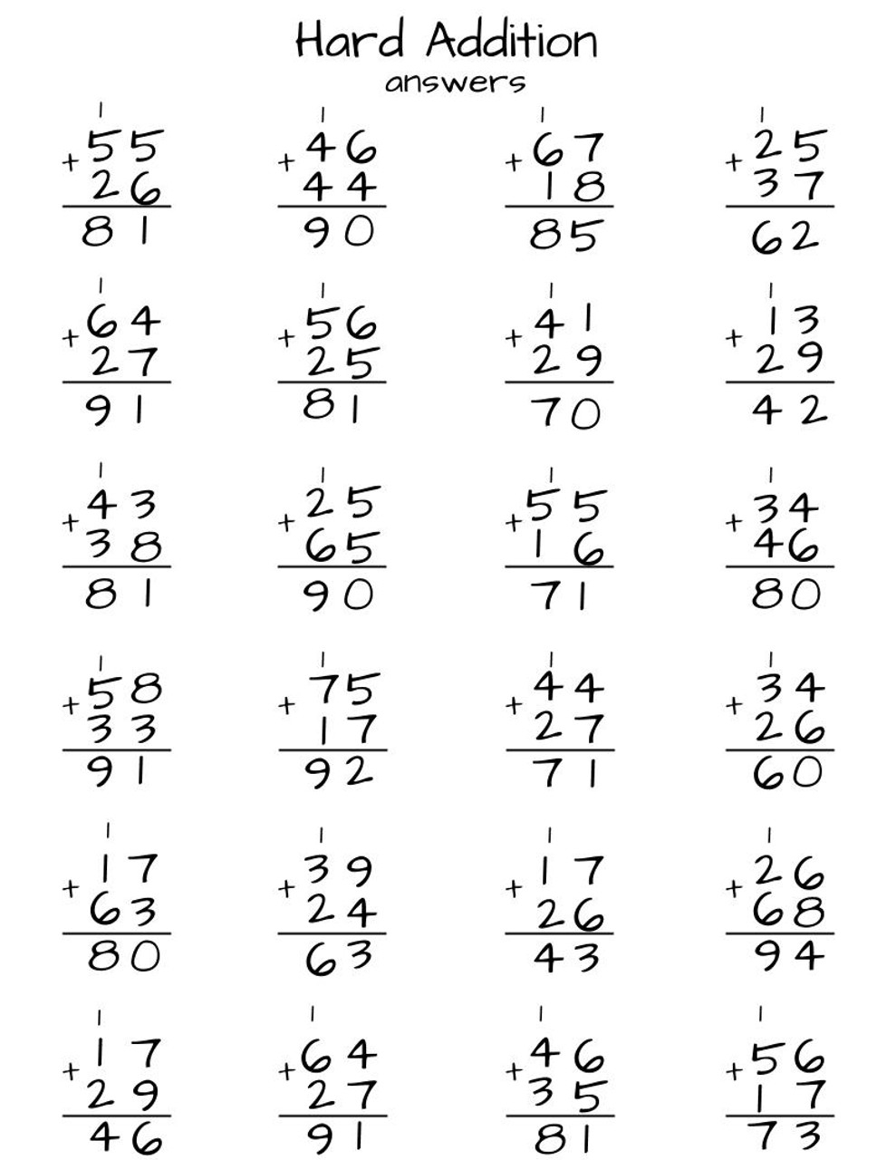 Free Addition Worksheet Math Aids Download Free Addition Worksheet Math Aids Png Images Free Worksheets On Clipart Library