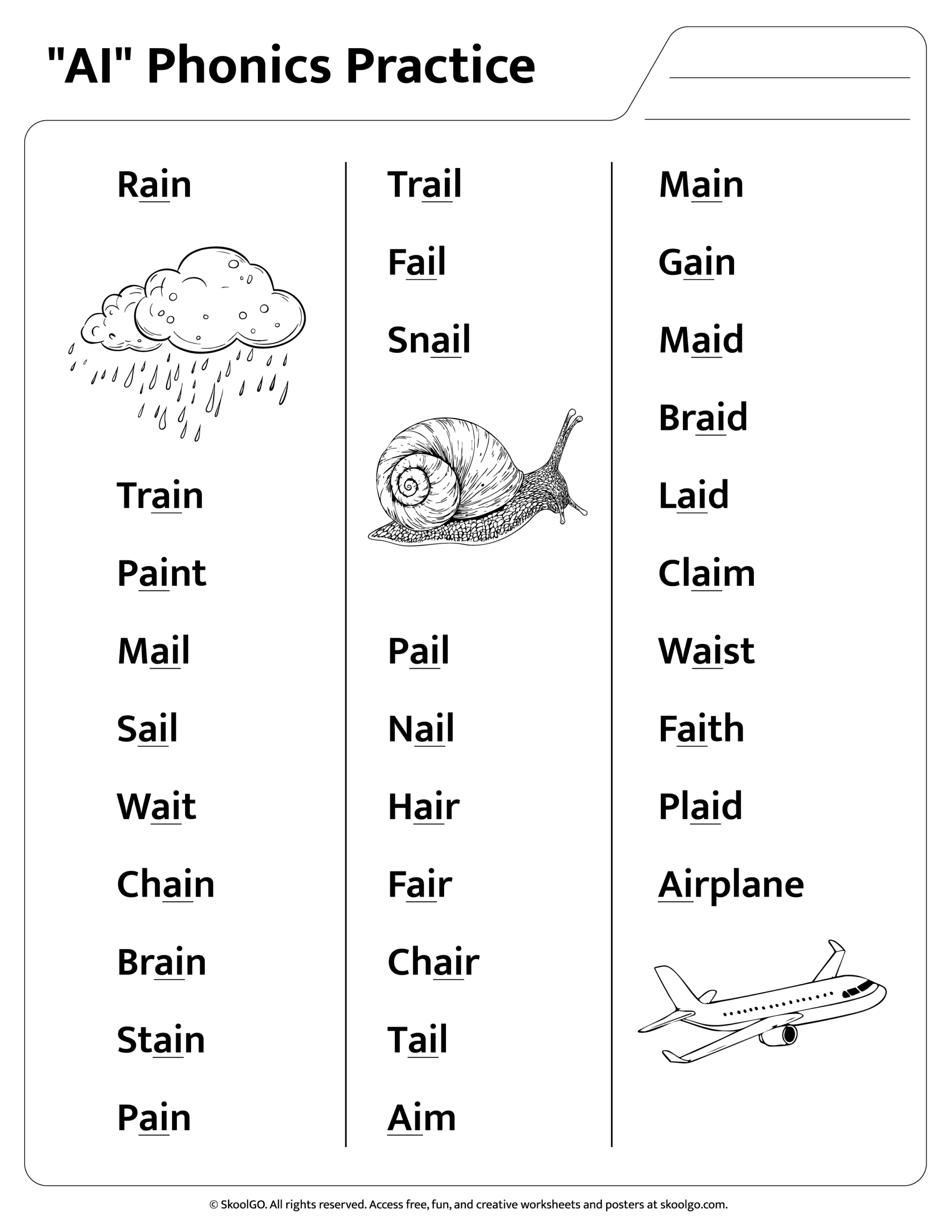 Free AI Phonics Practice Worksheet For Grades 1 3
