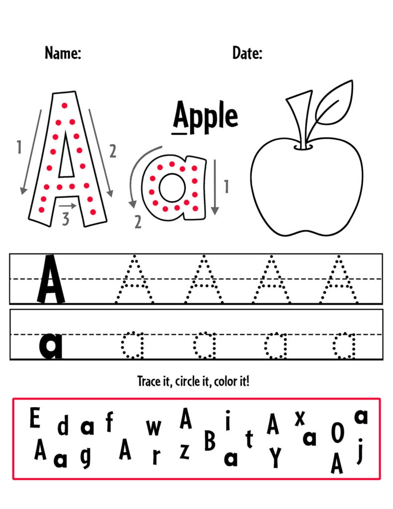 Free Apple Worksheets For Preschool The Hollydog Blog