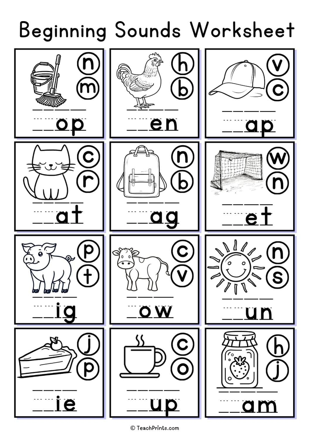 phonics worksheets beginning sounds phonics worksheets beginning sounds