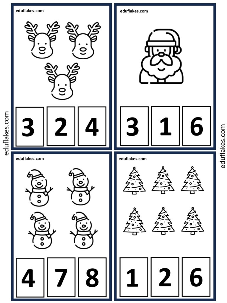 Free Christmas Math Worksheets For Kindergarten Eduflakes
