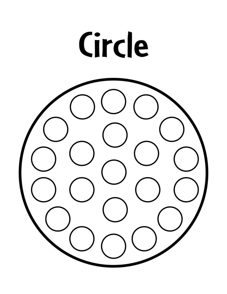 preschool worksheets circles