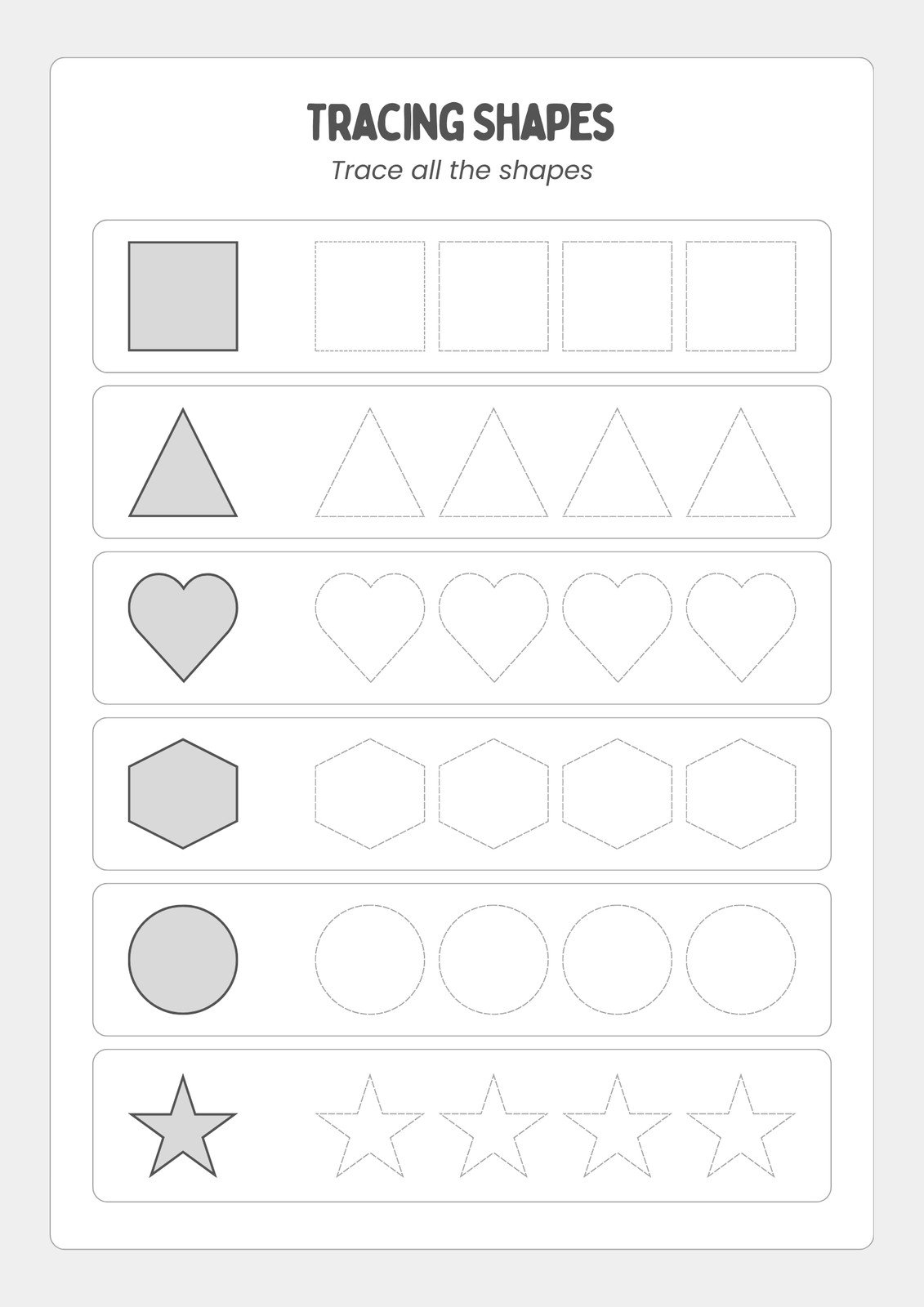 Free Custom Printable Shapes Worksheet Templates Canva