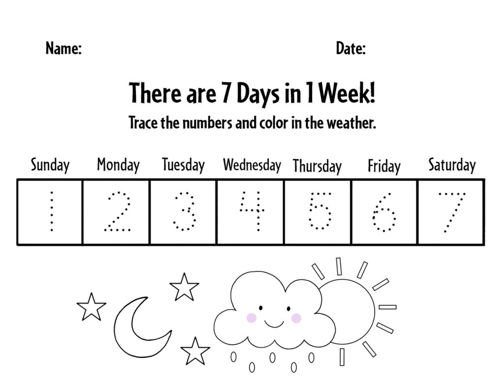 Free Cut And Paste Days Of The Week Worksheets The Hollydog Blog Free Cut And Paste Days Of The Week Worksheets The Hollydog Blog