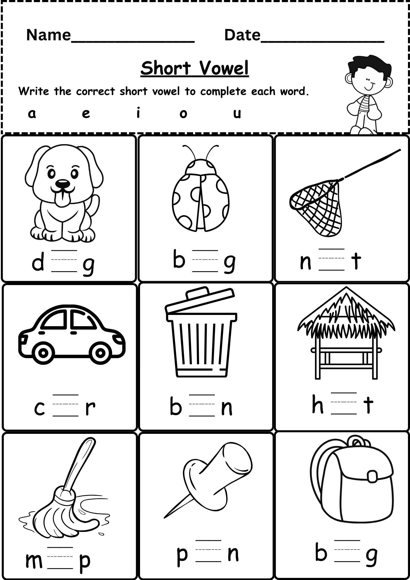 free printable phonics worksheets kindergarten