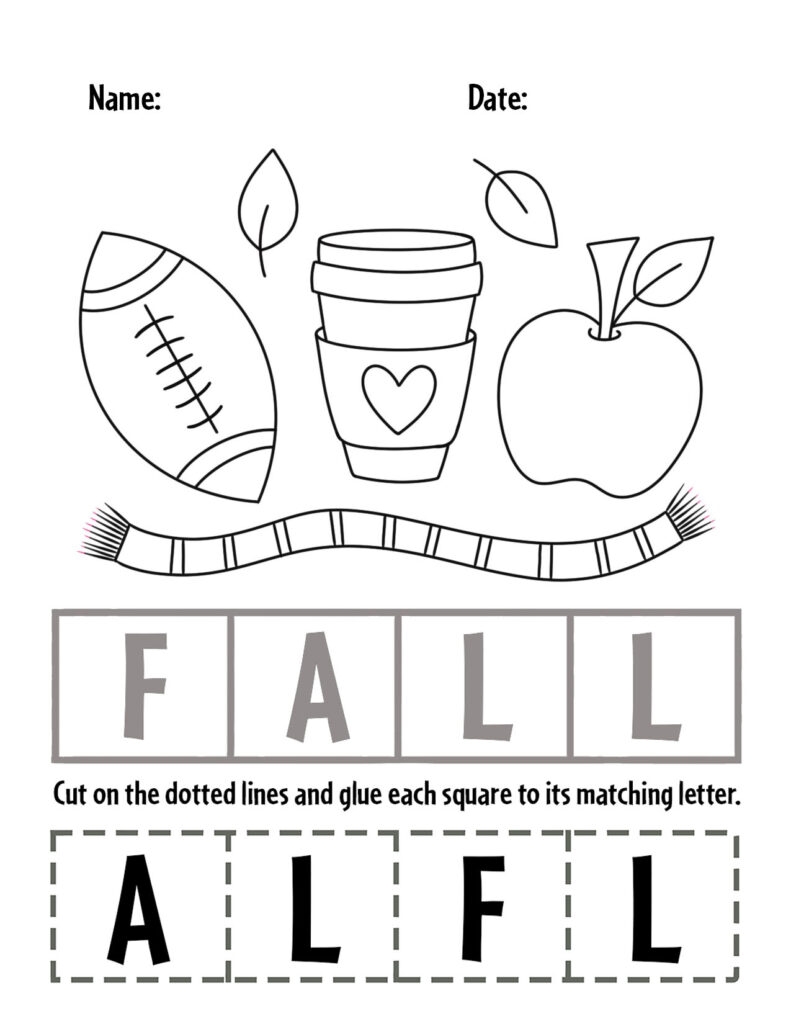 Free Fall Worksheets For Preschool The Hollydog Blog Free Fall Worksheets For Preschool The Hollydog Blog