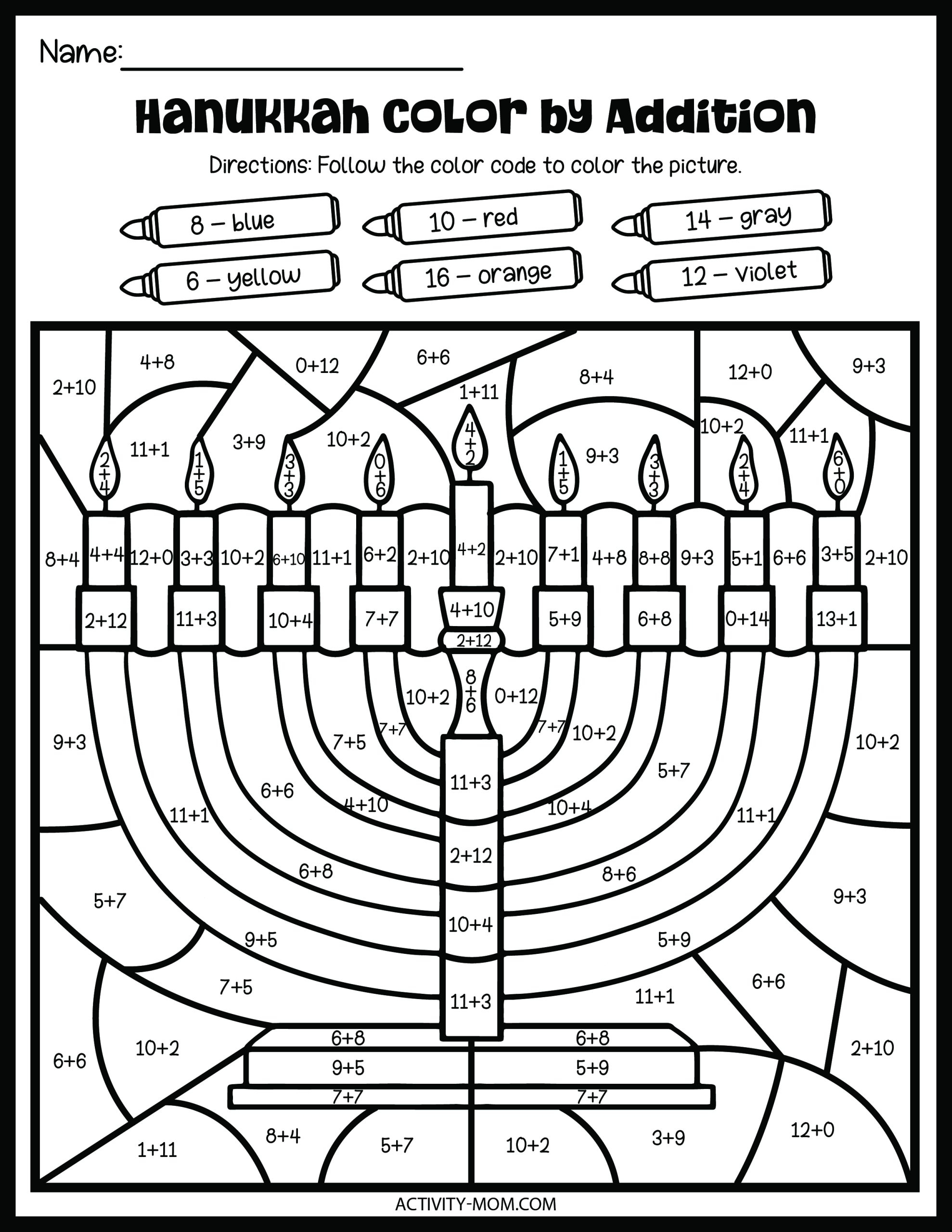Free Hanukkah Coloring Pages For Kids The Activity Mom