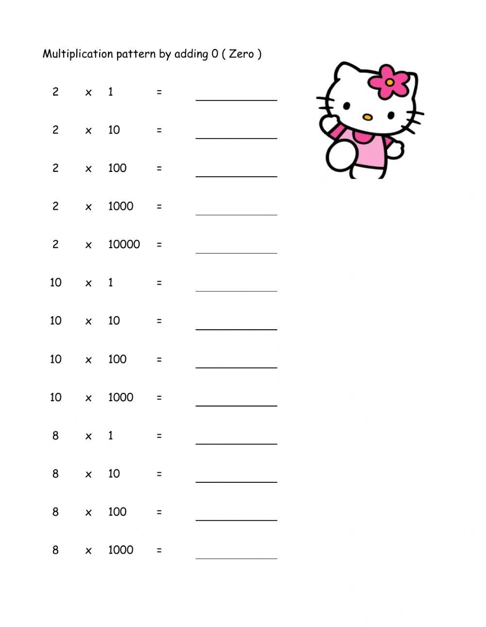 Free Hello Kitty Math Worksheet Download Free Hello Kitty Math Worksheet Png Images Free Worksheets On Clipart Library