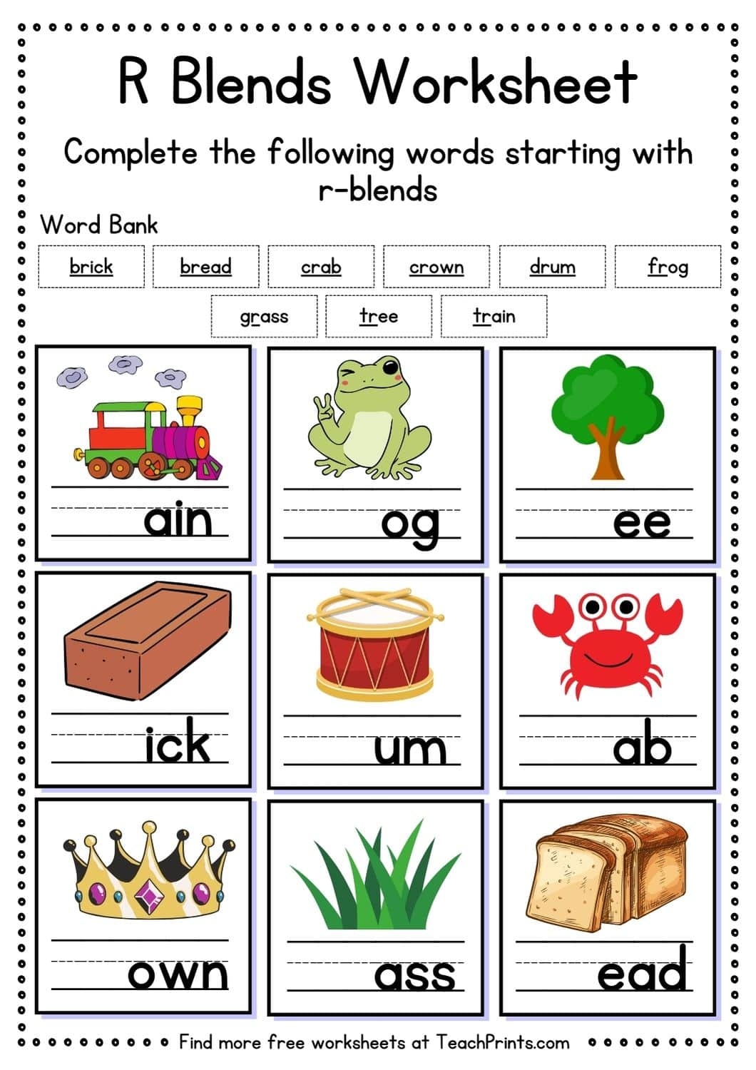 it word family worksheets for kindergarten