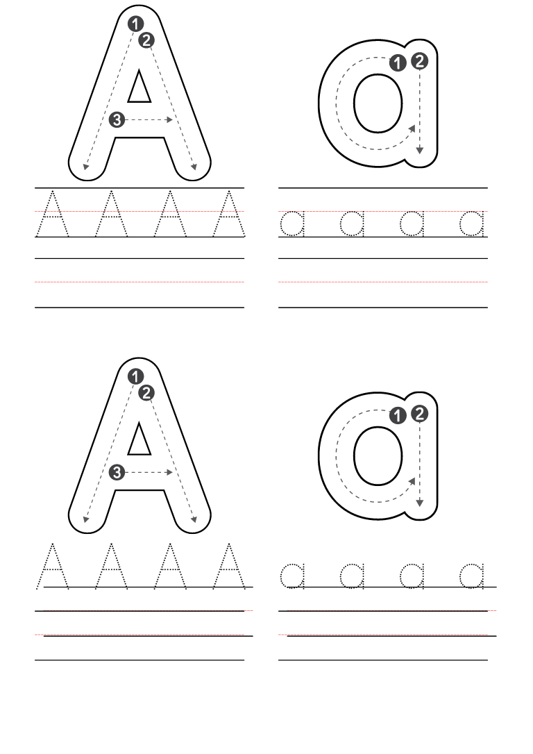 alphabet worksheets kindergarten