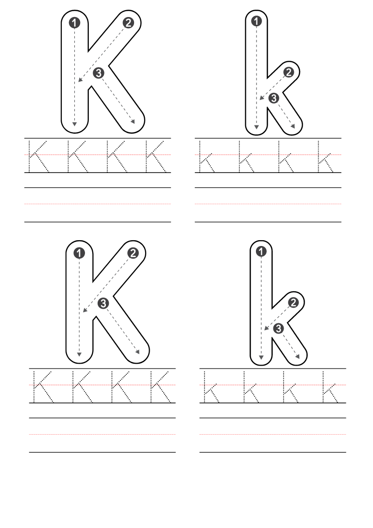 Free Kindergarten Letter K Worksheets Printable PDF