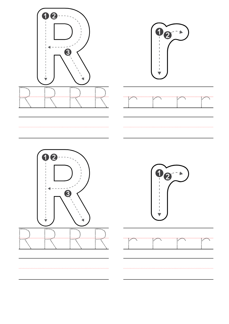 Free Kindergarten Letter R Worksheets Printable PDF Free Kindergarten Letter R Worksheets Printable PDF