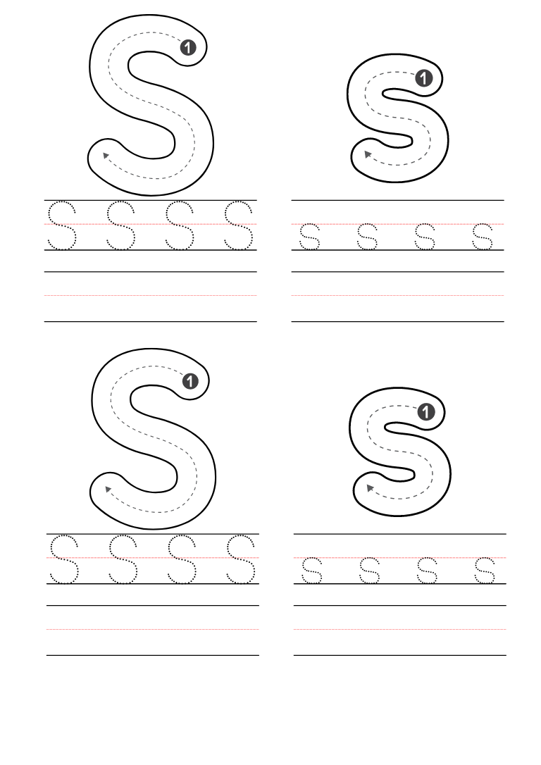 Free Kindergarten Letter S Worksheets Printable PDF Free Kindergarten Letter S Worksheets Printable PDF
