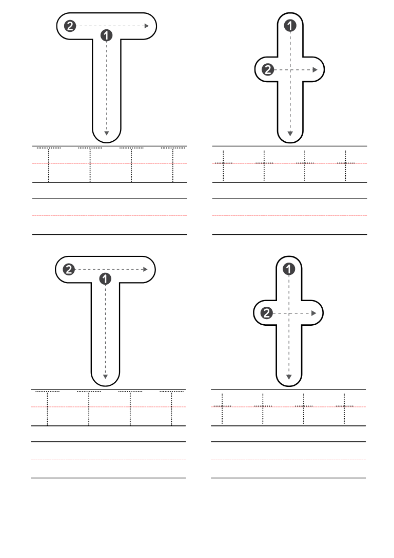 letter t worksheet for preschool