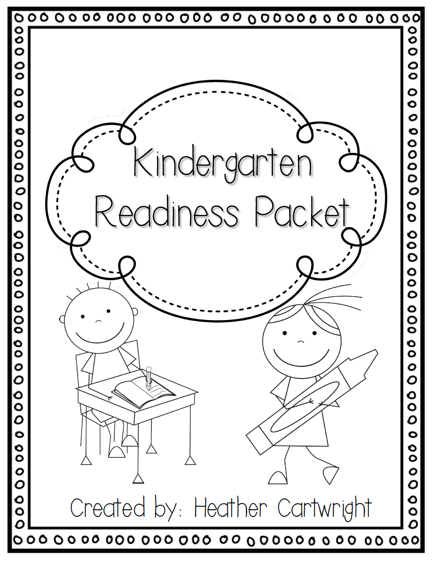 Free Kindergarten Readiness Packet Free Kindergarten Readiness Packet