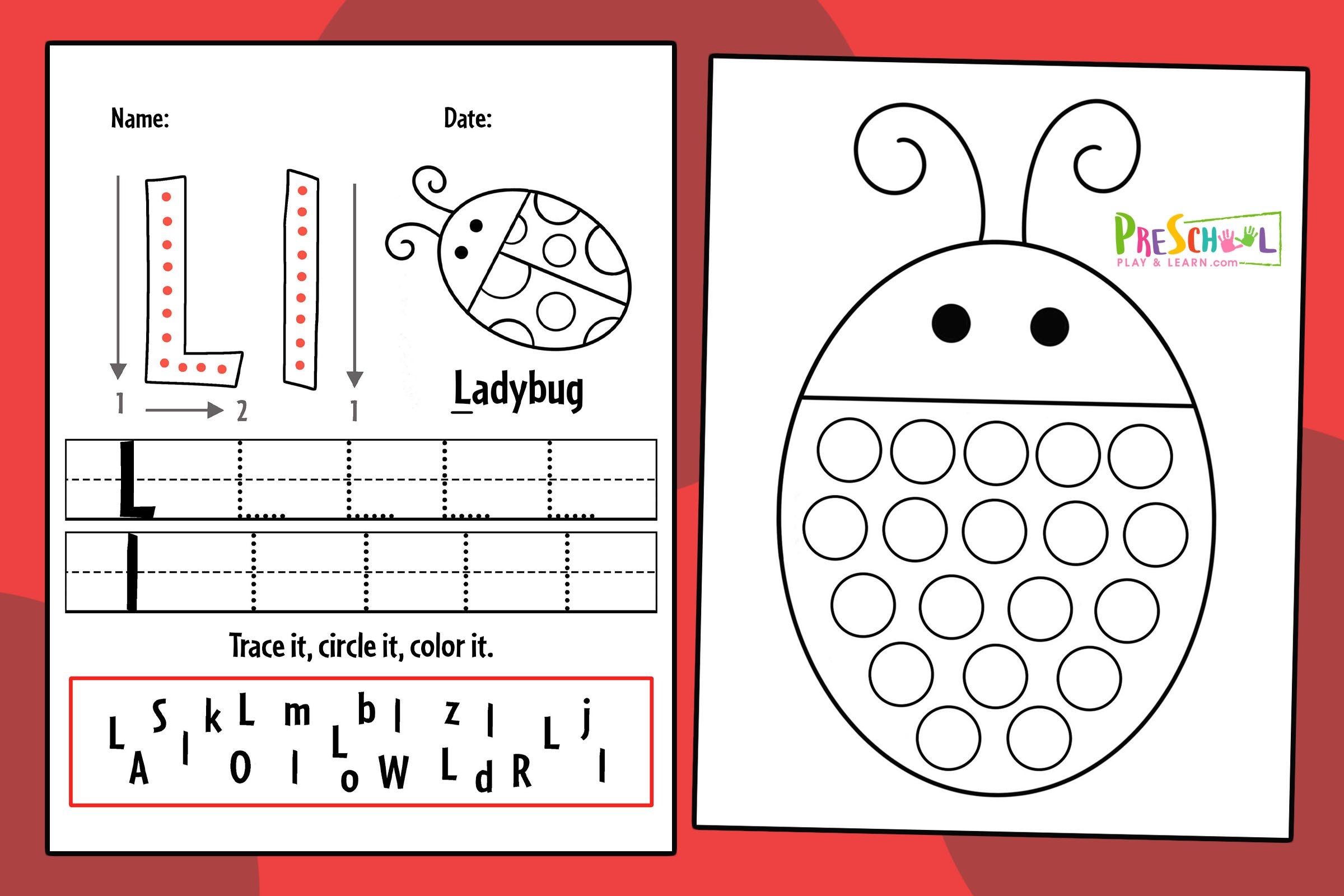 FREE Ladybug Printable Worksheets For Preschool FREE Ladybug Printable Worksheets For Preschool