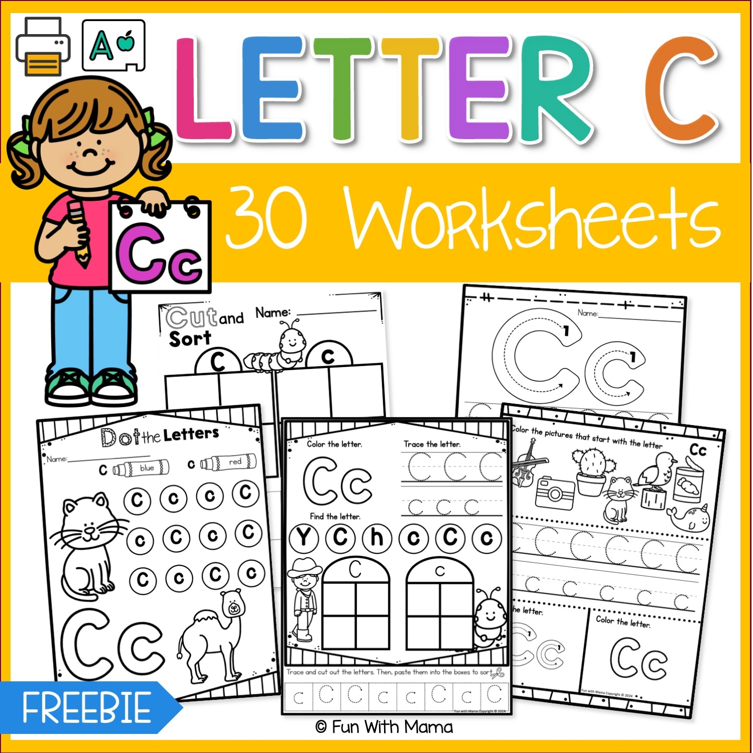 Free Letter C Worksheets