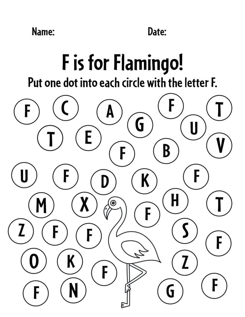 FREE Letter F Worksheets For Preschool The Hollydog Blog