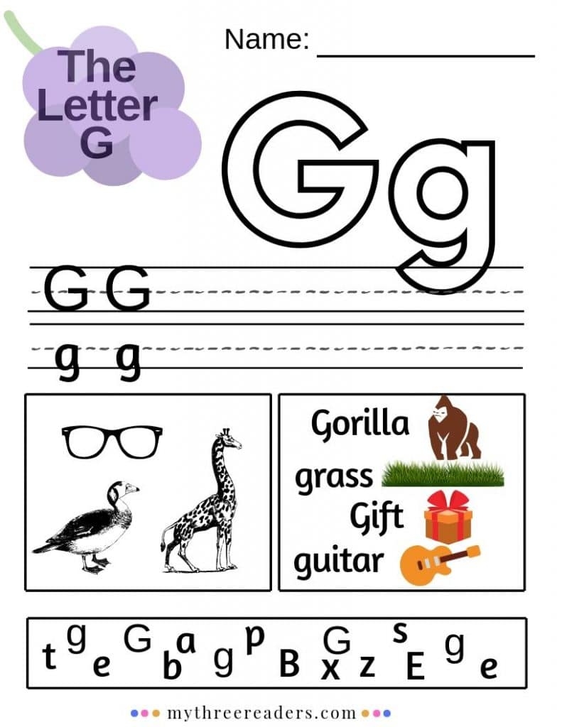 FREE Letter G Worksheets Free Homeschool Deals 