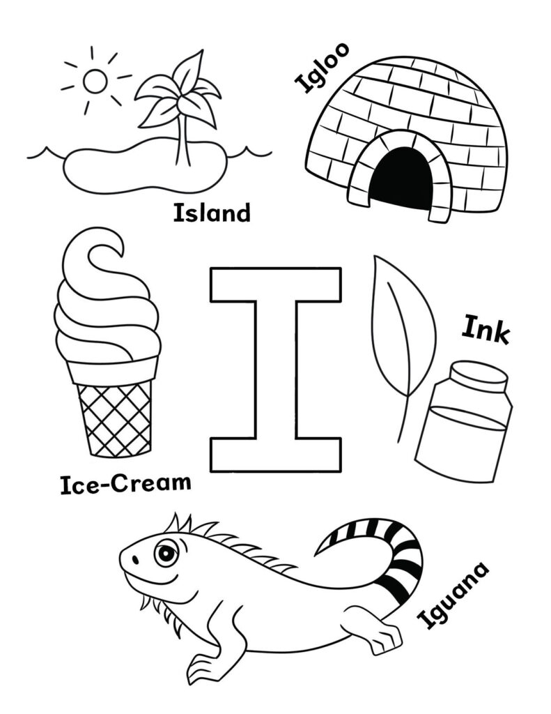 Free Letter I Worksheets For Preschool The Hollydog Blog