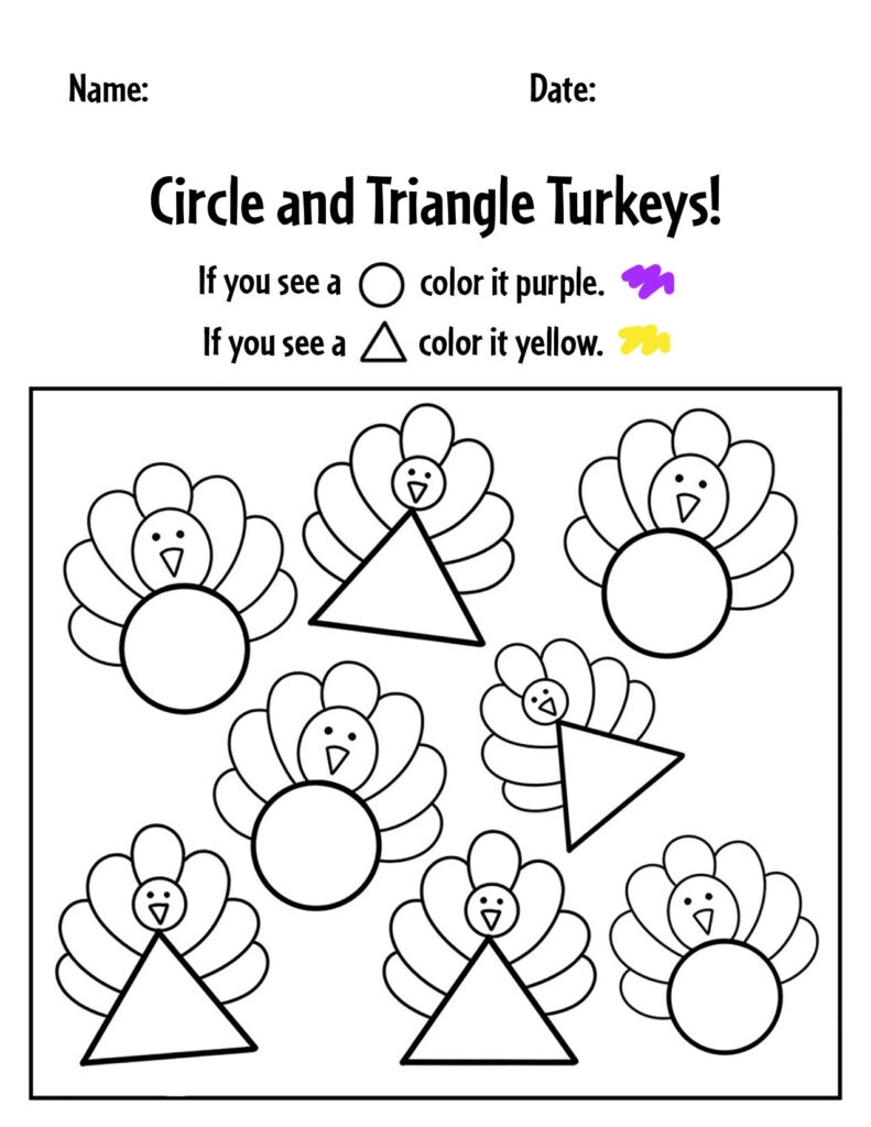FREE November Worksheets For Preschool The Hollydog Blog