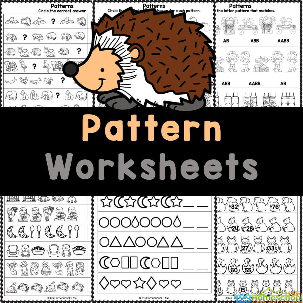 FREE Pattern Worksheets For Preschool Kindergarten And First Grade FREE Pattern Worksheets For Preschool Kindergarten And First Grade