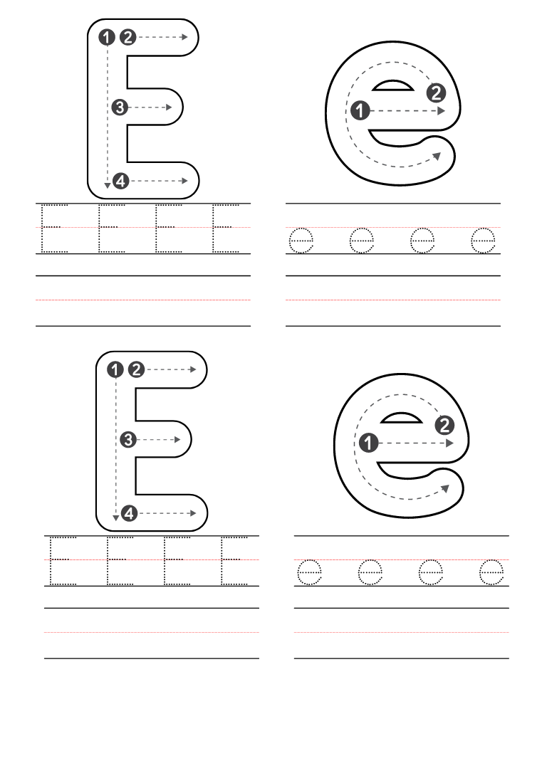 Free Preschool Letter E Worksheets Printable PDF Free Preschool Letter E Worksheets Printable PDF