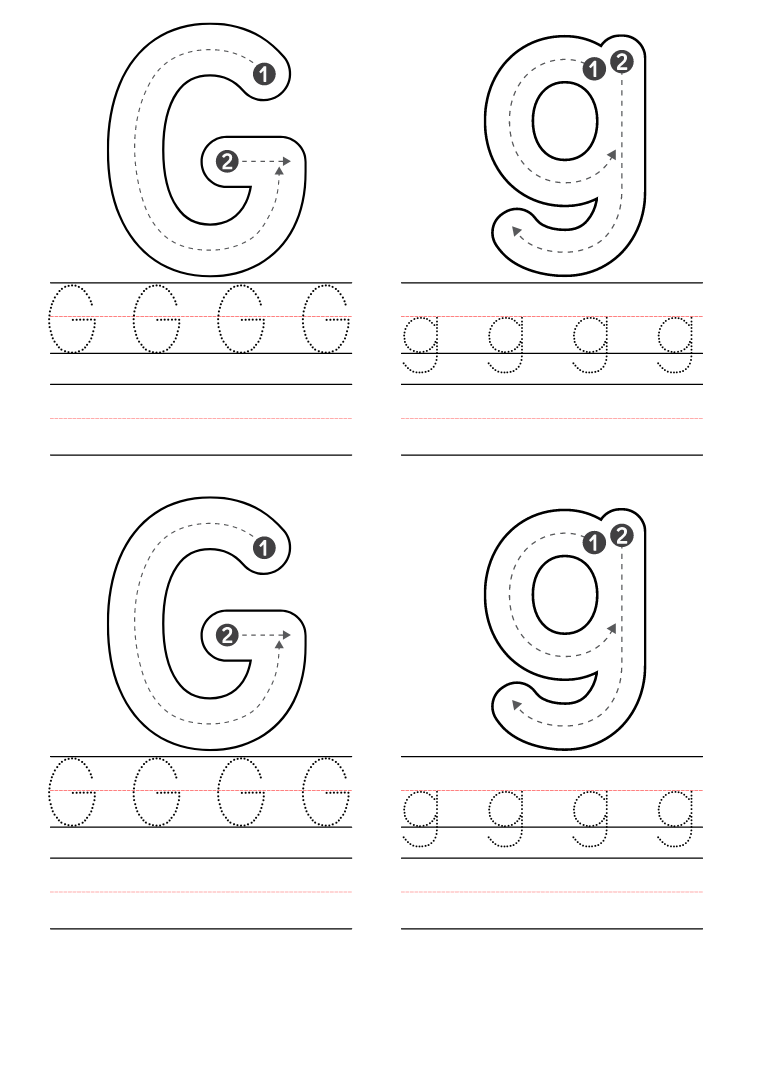 Free Preschool Letter G Worksheets Printable PDF Free Preschool Letter G Worksheets Printable PDF