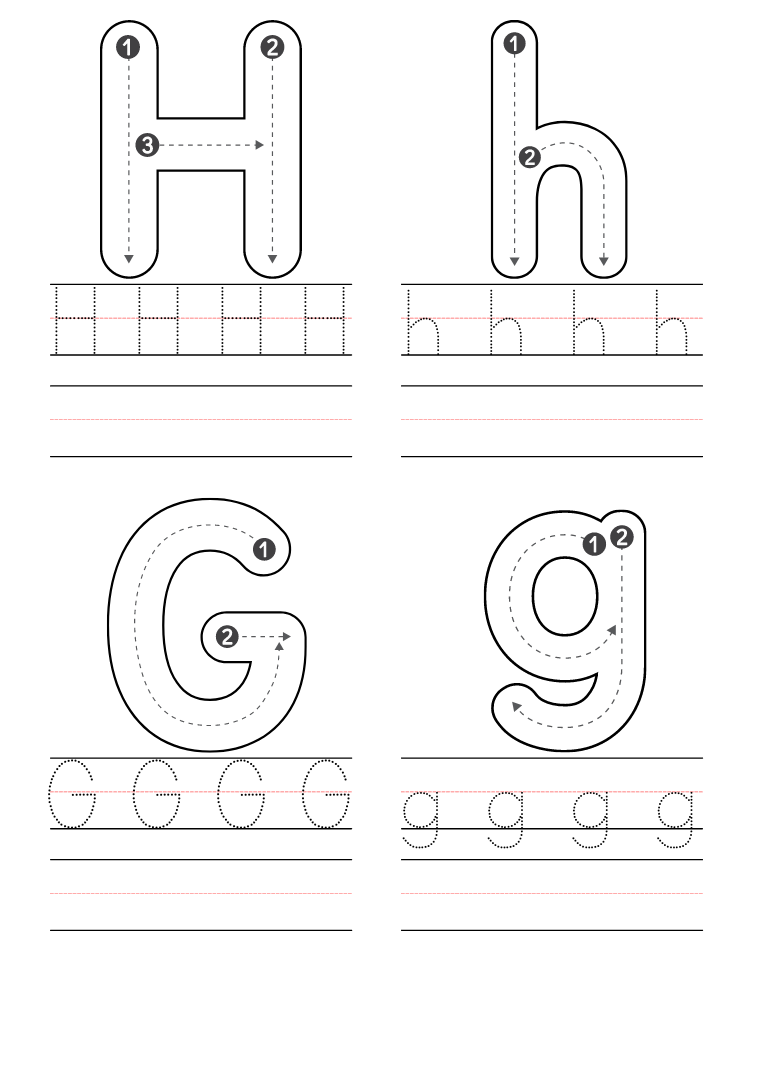 h worksheets preschool
