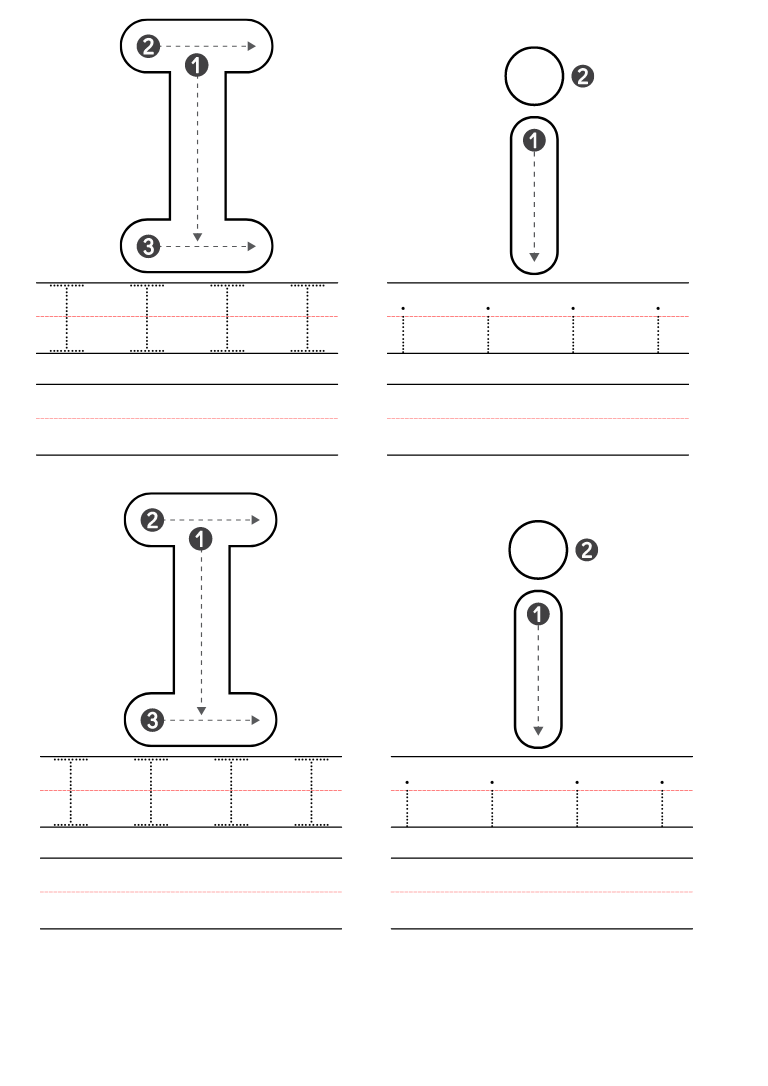 Free Preschool Letter I Worksheets Printable PDF