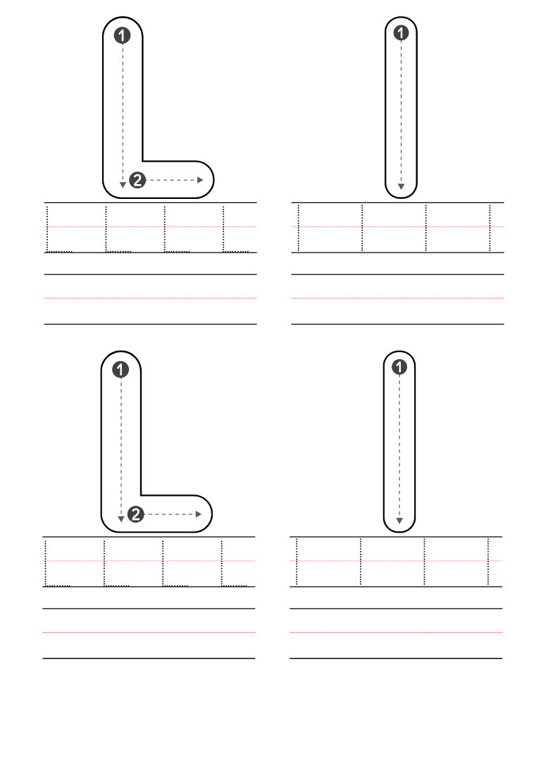 letter l worksheets for preschoolers