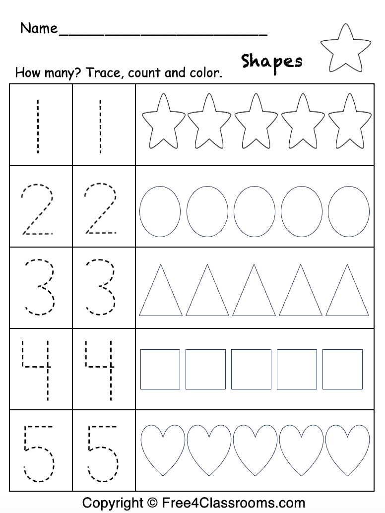pre k worksheets math pre k worksheets math
