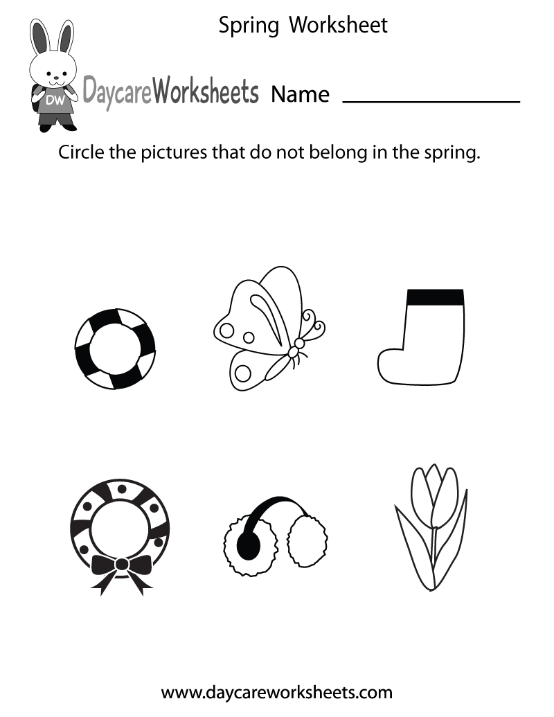 spring kindergarten worksheets spring kindergarten worksheets