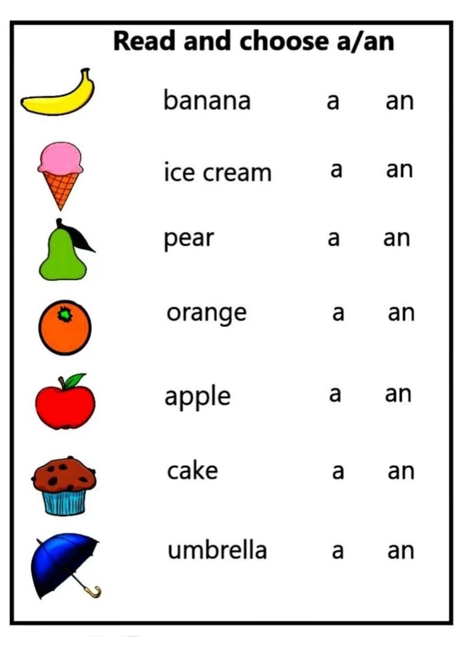 Free Printable A Or An Worksheets For Kindergarten Pdf Worksheets Library Free Printable A Or An Worksheets For Kindergarten Pdf Worksheets Library