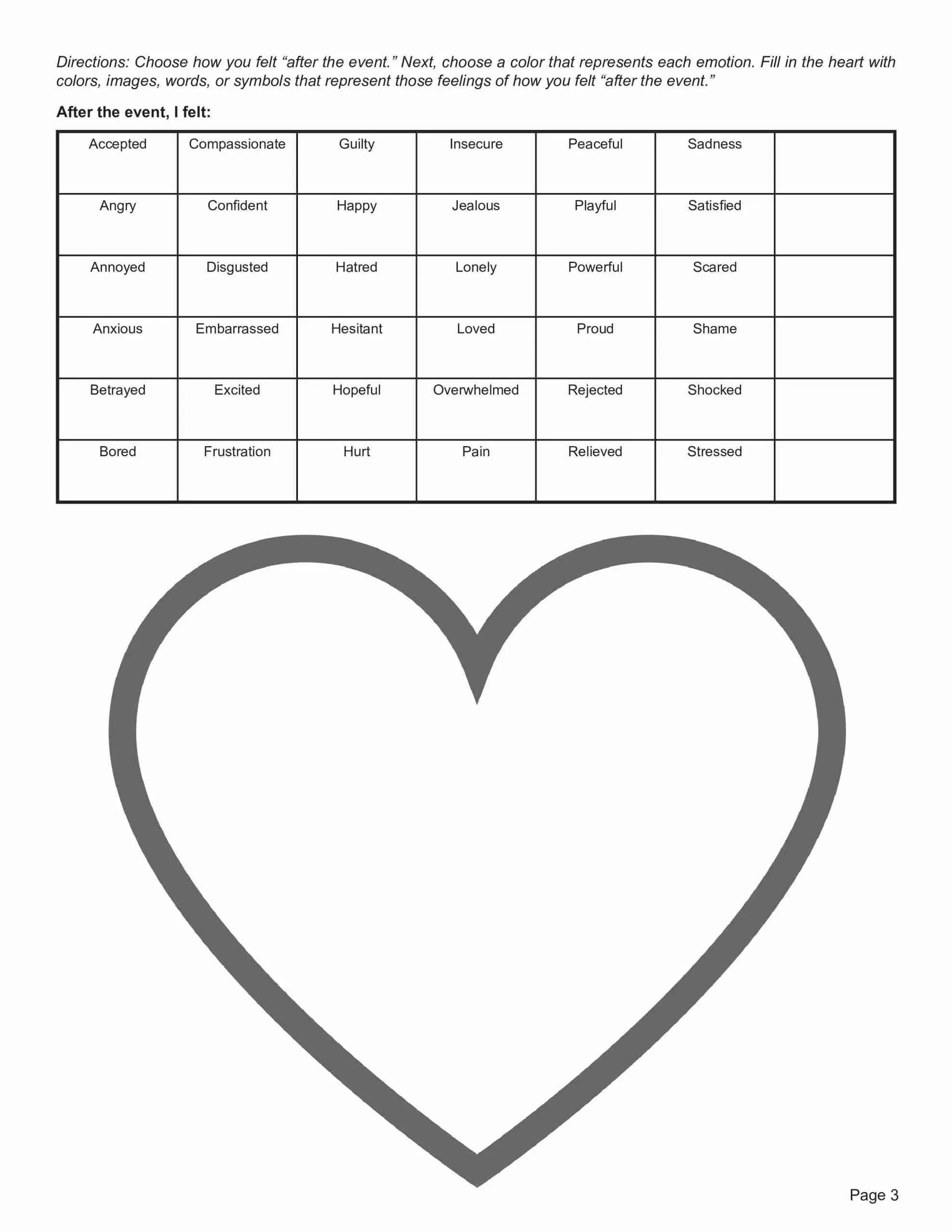 Free Printable Art Therapy Worksheets Printable Party Favors