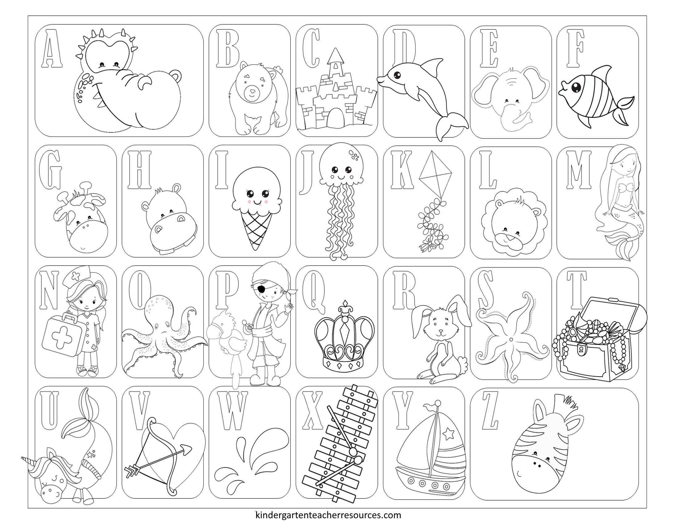Free Printable Coloring Pages For Kindergarten Free Printable Coloring Pages For Kindergarten