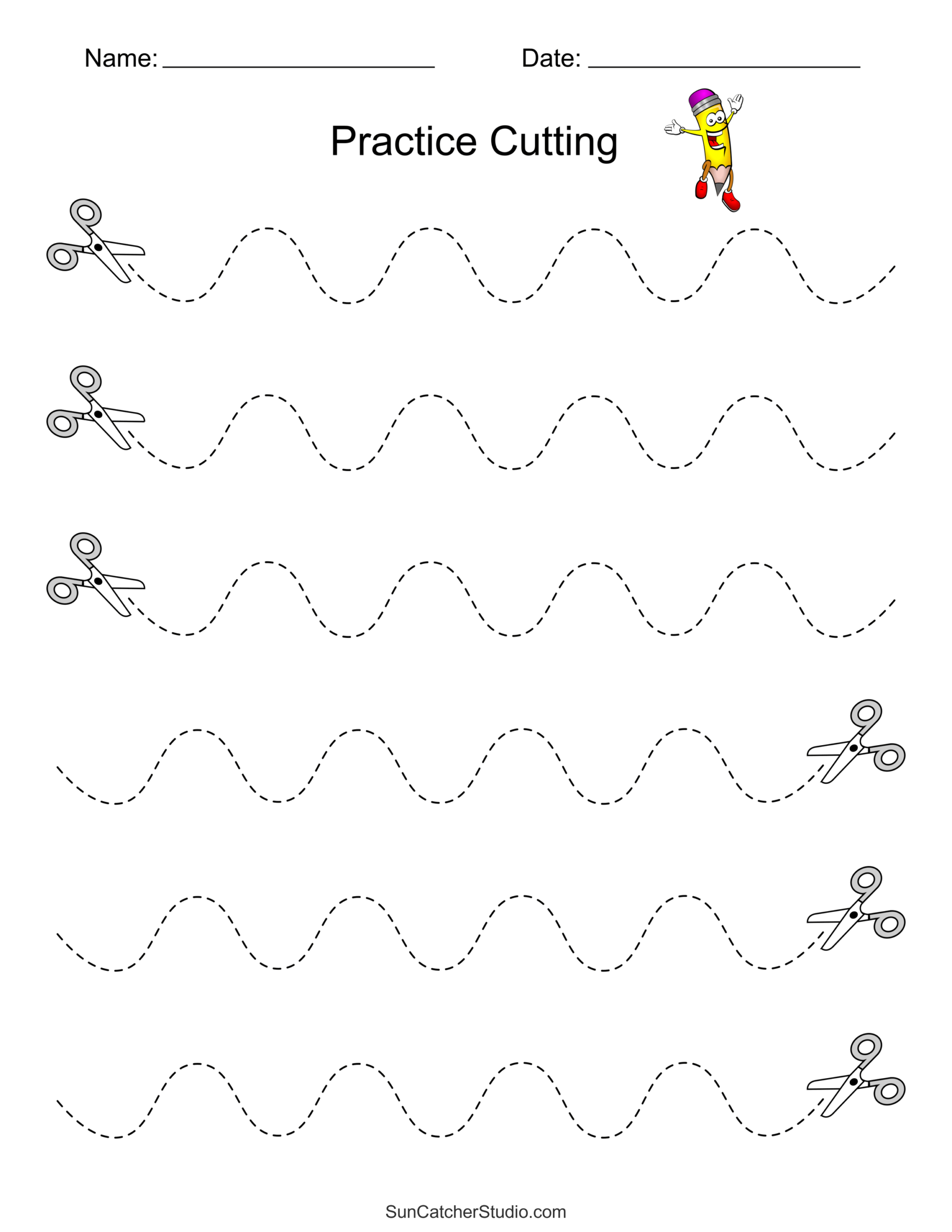 Free Printable Cutting Worksheets For Preschoolers Free Printables Lettering SVG Files Tools Apps