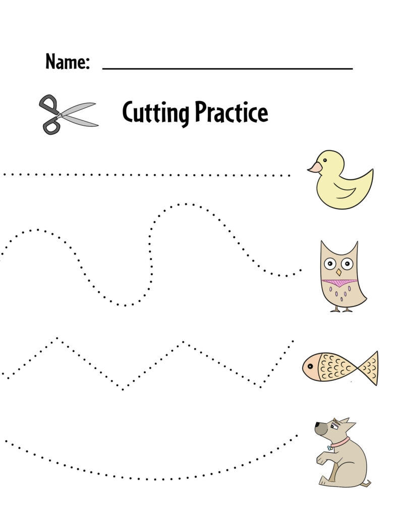 Free Printable Cutting Worksheets For Preschoolers The Hollydog Blog