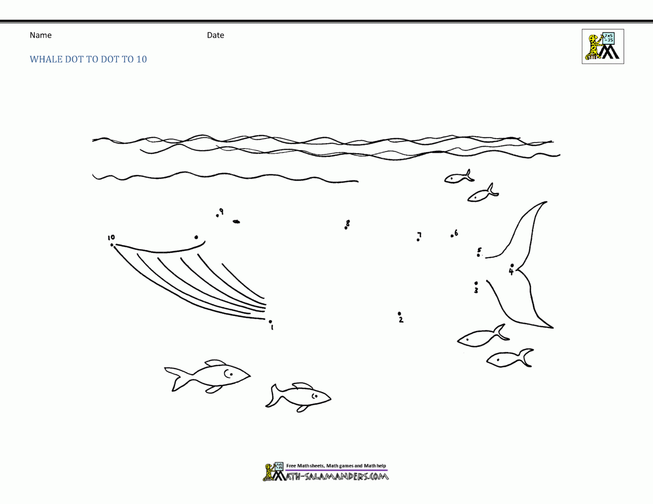 Free Printable Dot To Dot Up To 10