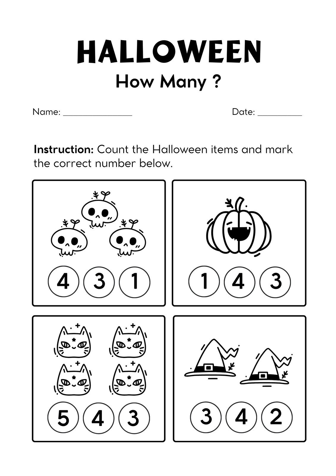 Free Printable Halloween Worksheet Templates To Edit Canva Free Printable Halloween Worksheet Templates To Edit Canva